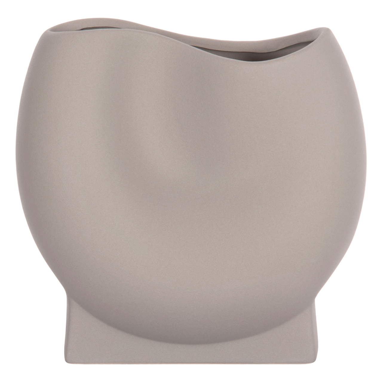 CERAMIC TABLE DECOR GLAZE HM4610.03 MATTE GREY 26x14x25Hcm [3]