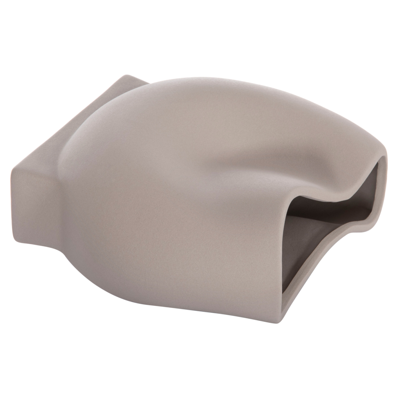 CERAMIC TABLE DECOR GLAZE HM4610.03 MATTE GREY 26x14x25Hcm [6]