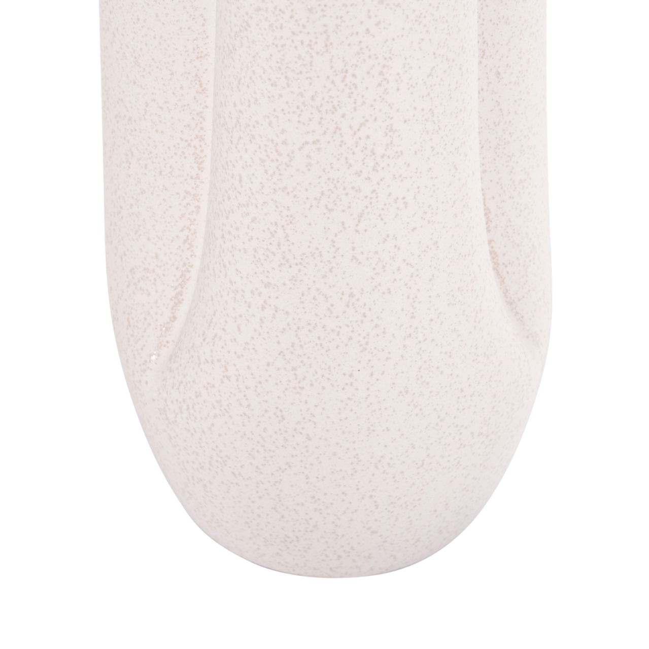CERAMIC TABLE DECOR GLAZE HM4611.01 OFF WHITE WITH CRYSTALLIZATION Φ14x34Hcm. [7]