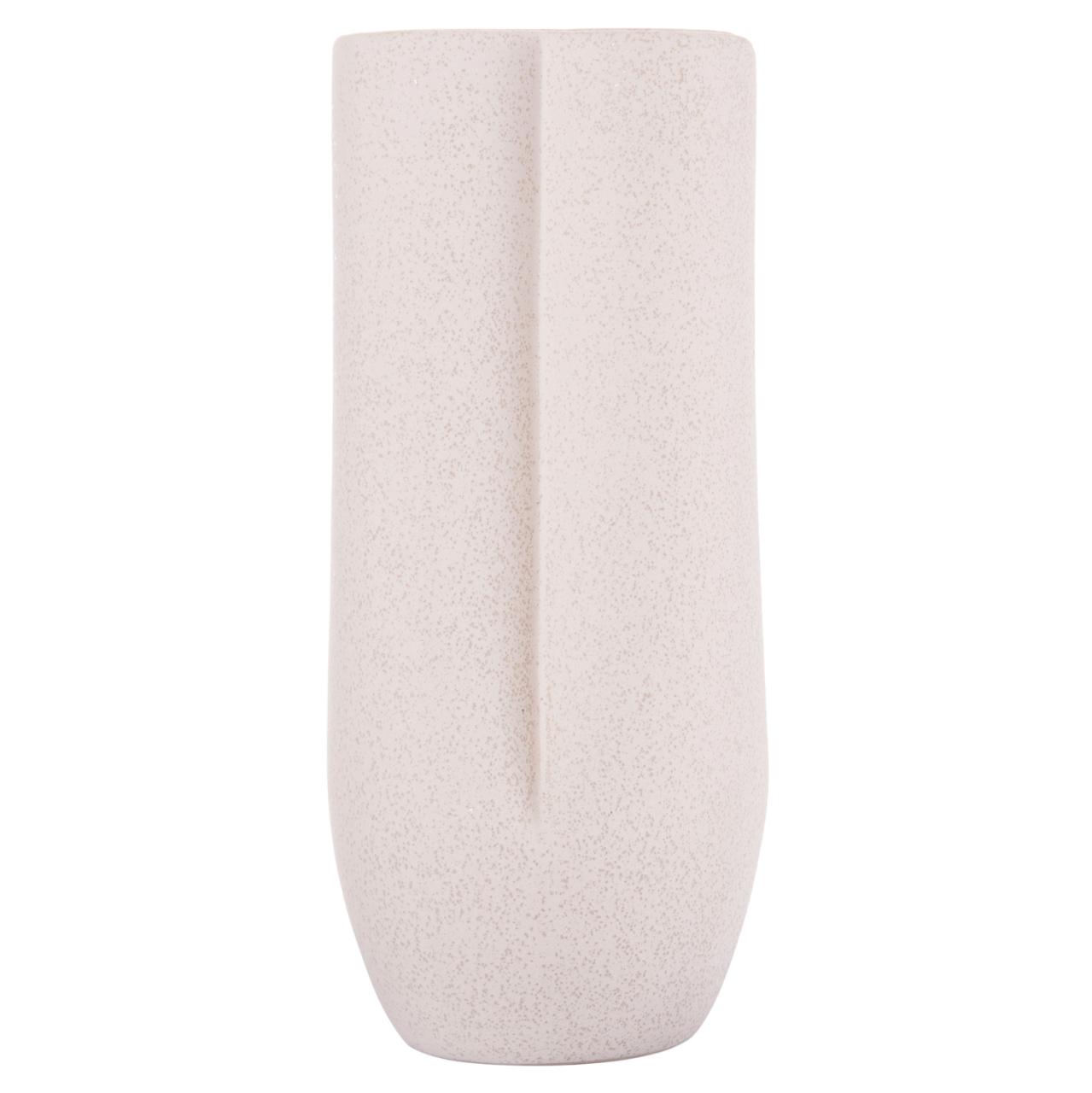 CERAMIC TABLE DECOR GLAZE HM4611.01 OFF WHITE WITH CRYSTALLIZATION Φ14x34Hcm. [4]