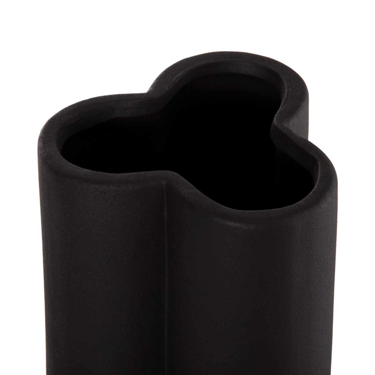 CERAMIC TABLE DECOR GLAZE HM4611.02 MATTE BLACK Φ14x34Hcm. [6]