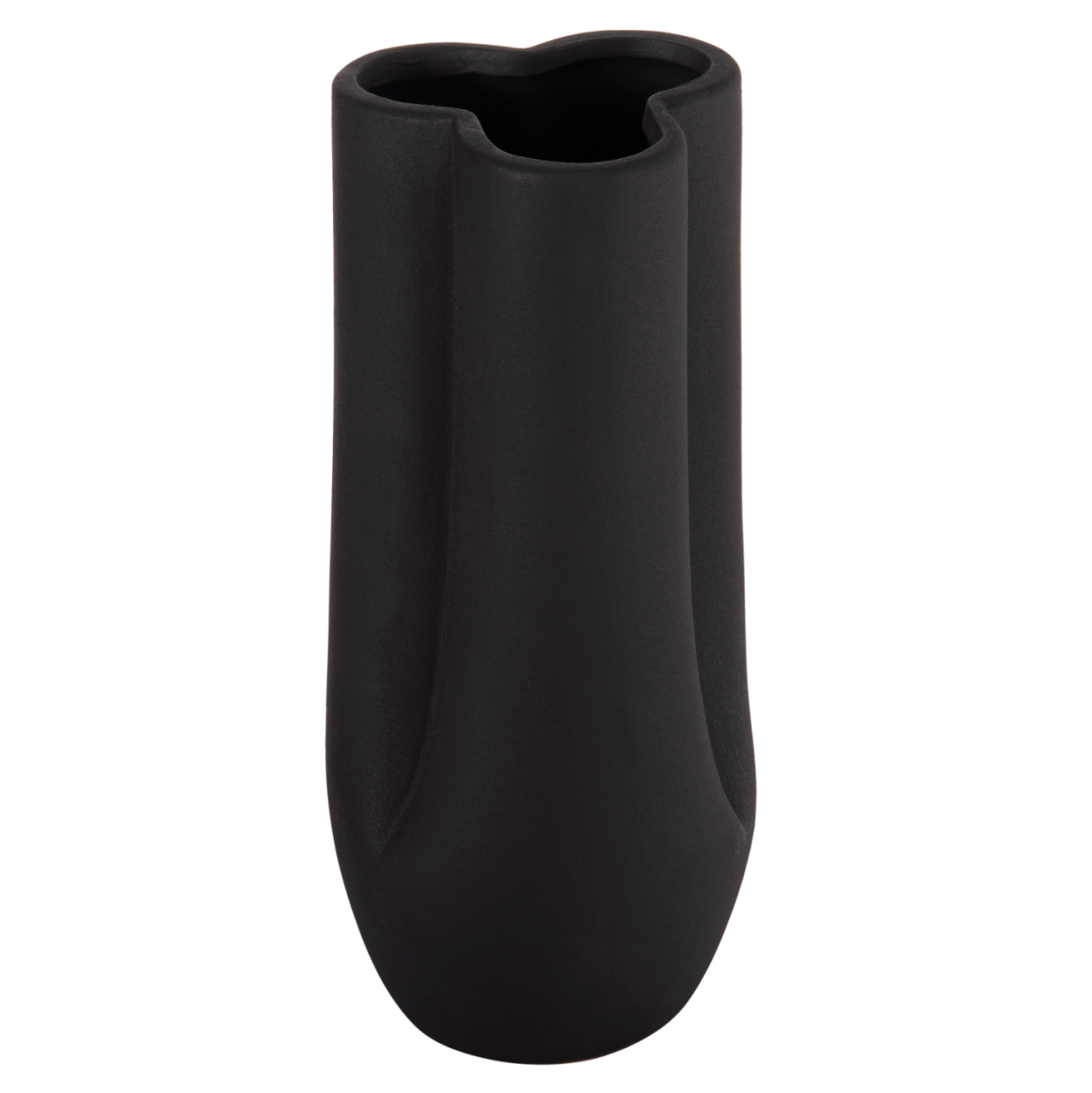 CERAMIC TABLE DECOR GLAZE HM4611.02 MATTE BLACK Φ14x34Hcm. [3]