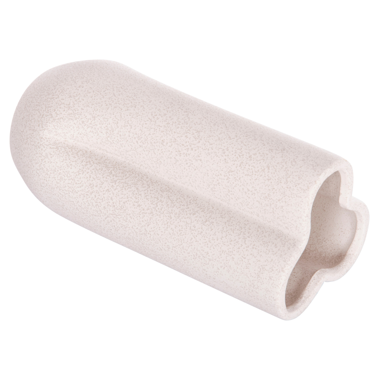 CERAMIC TABLE DECOR GLAZE HM4612.01 OFF WHITE WITH CRYSTALLIZATION Φ14x29Hcm. [5]