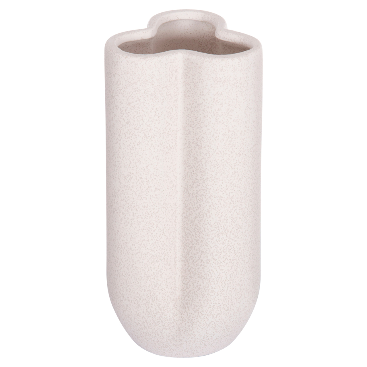 CERAMIC TABLE DECOR GLAZE HM4612.01 OFF WHITE WITH CRYSTALLIZATION Φ14x29Hcm. [3]