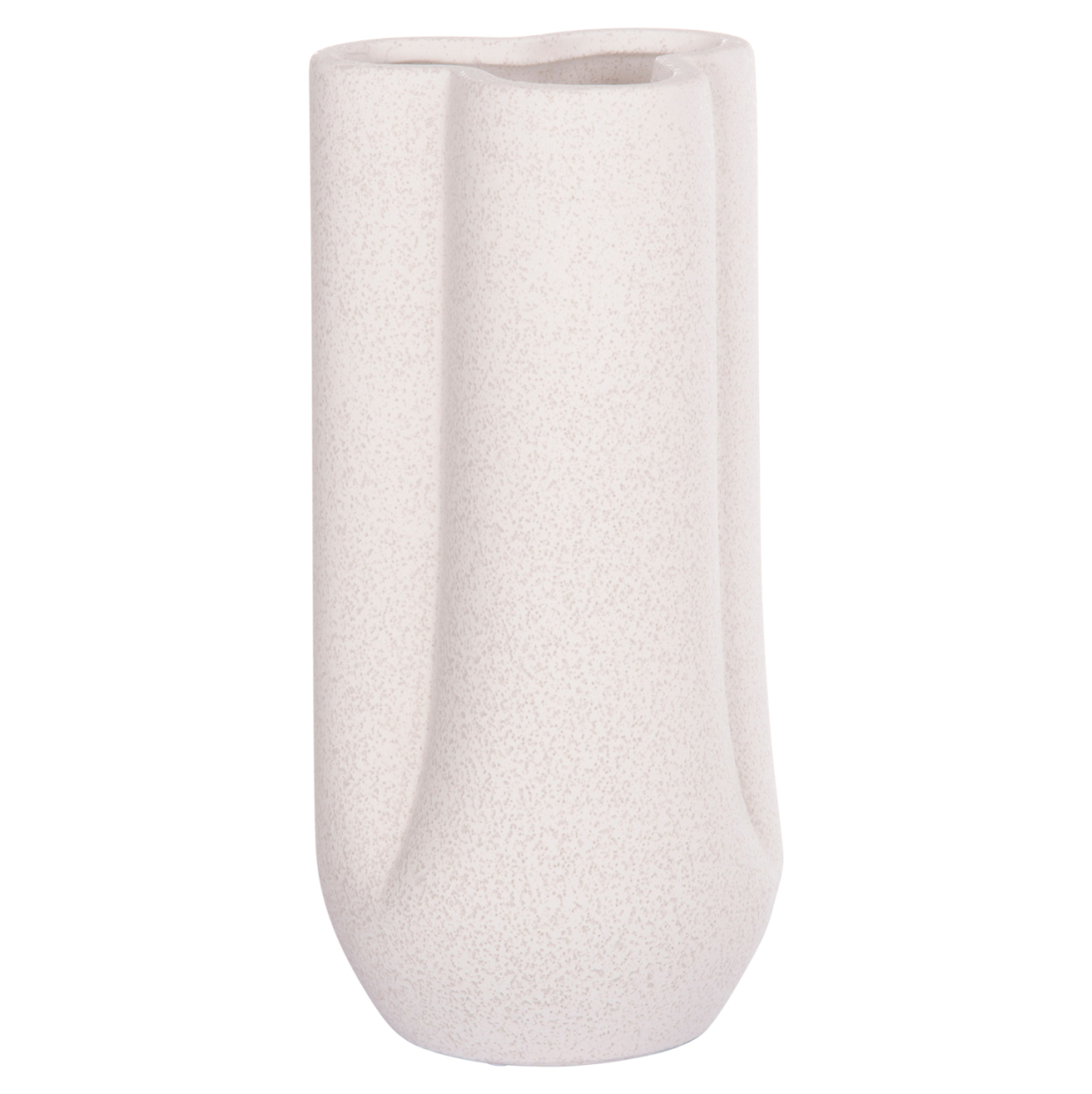 CERAMIC TABLE DECOR GLAZE HM4612.01 OFF WHITE WITH CRYSTALLIZATION Φ14x29Hcm. [4]