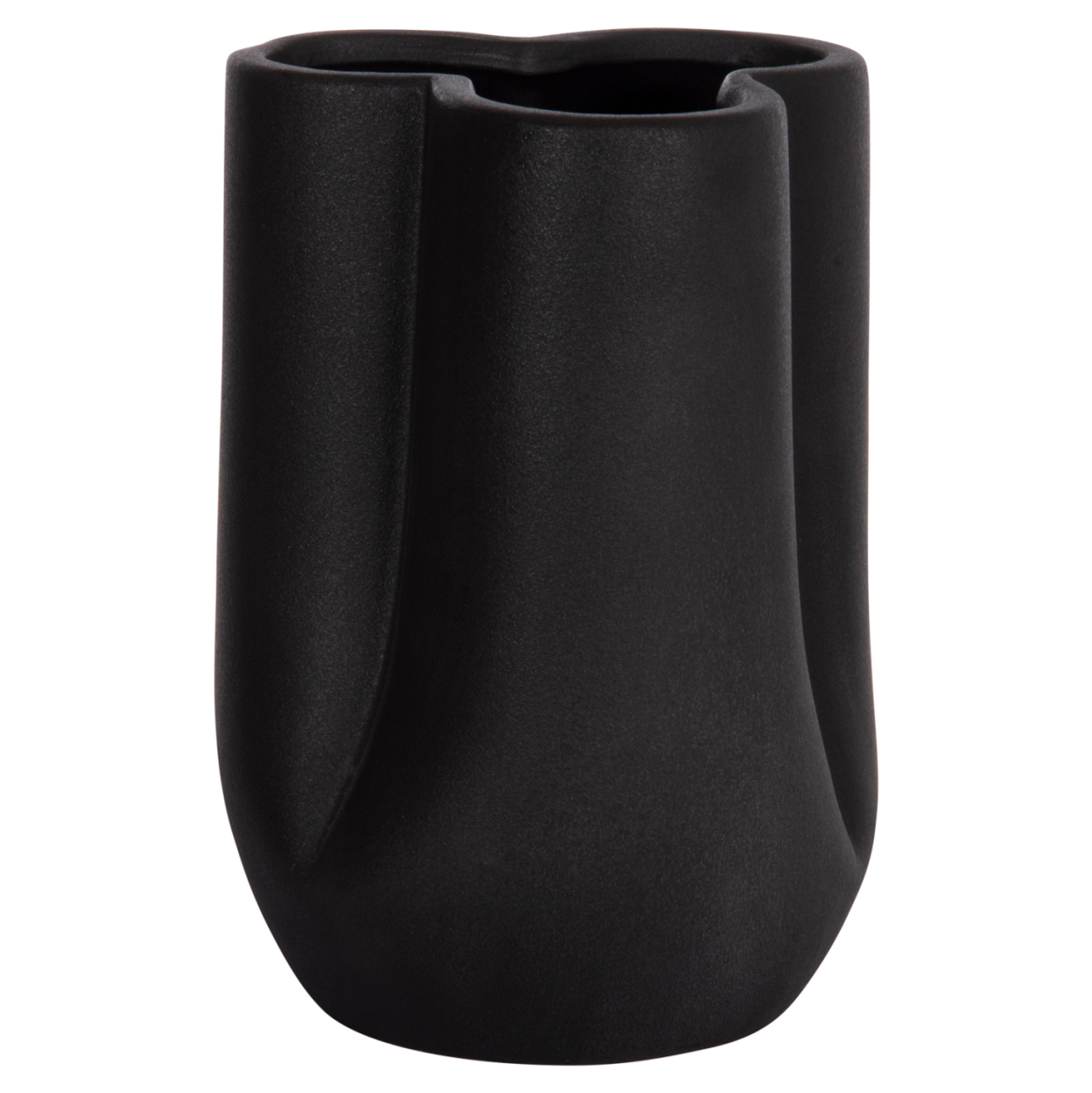 CERAMIC TABLE DECOR GLAZE HM4613.02 MATTE BLACK Φ16x22Hcm. [4]