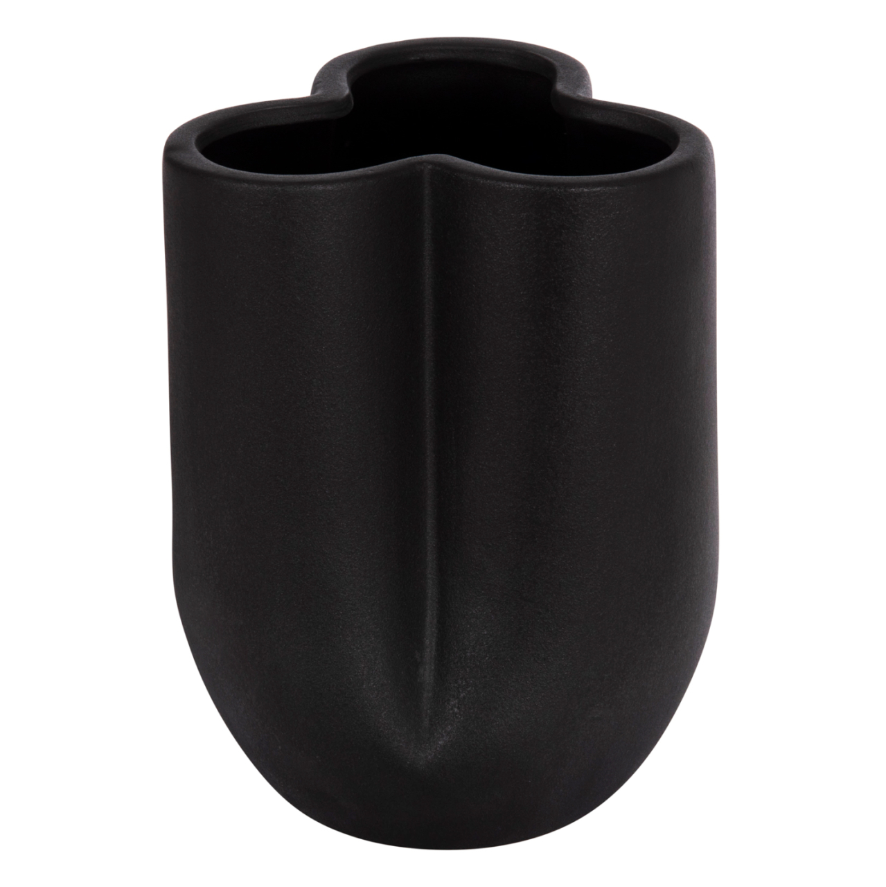 CERAMIC TABLE DECOR GLAZE HM4613.02 MATTE BLACK Φ16x22Hcm. [3]