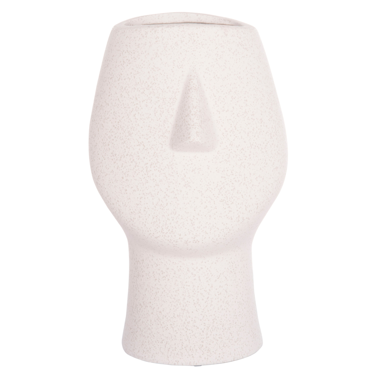 CERAMIC TABLE DECOR HUMANS HM4631 OFF WHITE WITH CRYSTALLIZATION Φ14x25Hcm. [3]