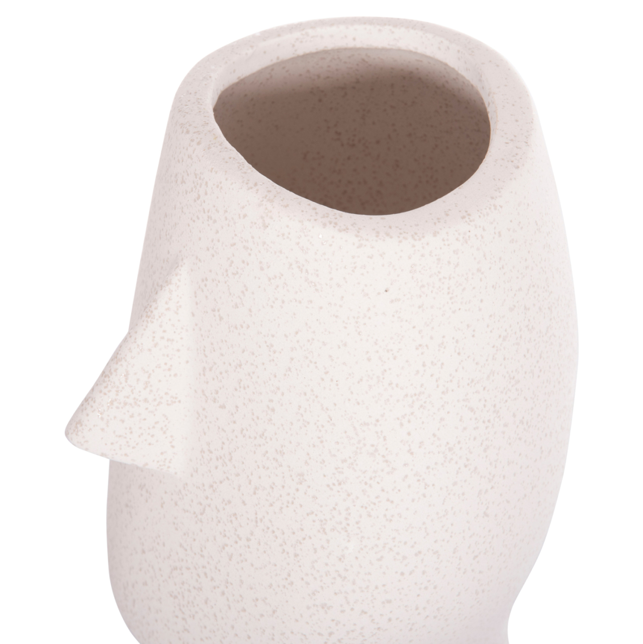 CERAMIC TABLE DECOR HUMANS HM4631 OFF WHITE WITH CRYSTALLIZATION Φ14x25Hcm. [6]