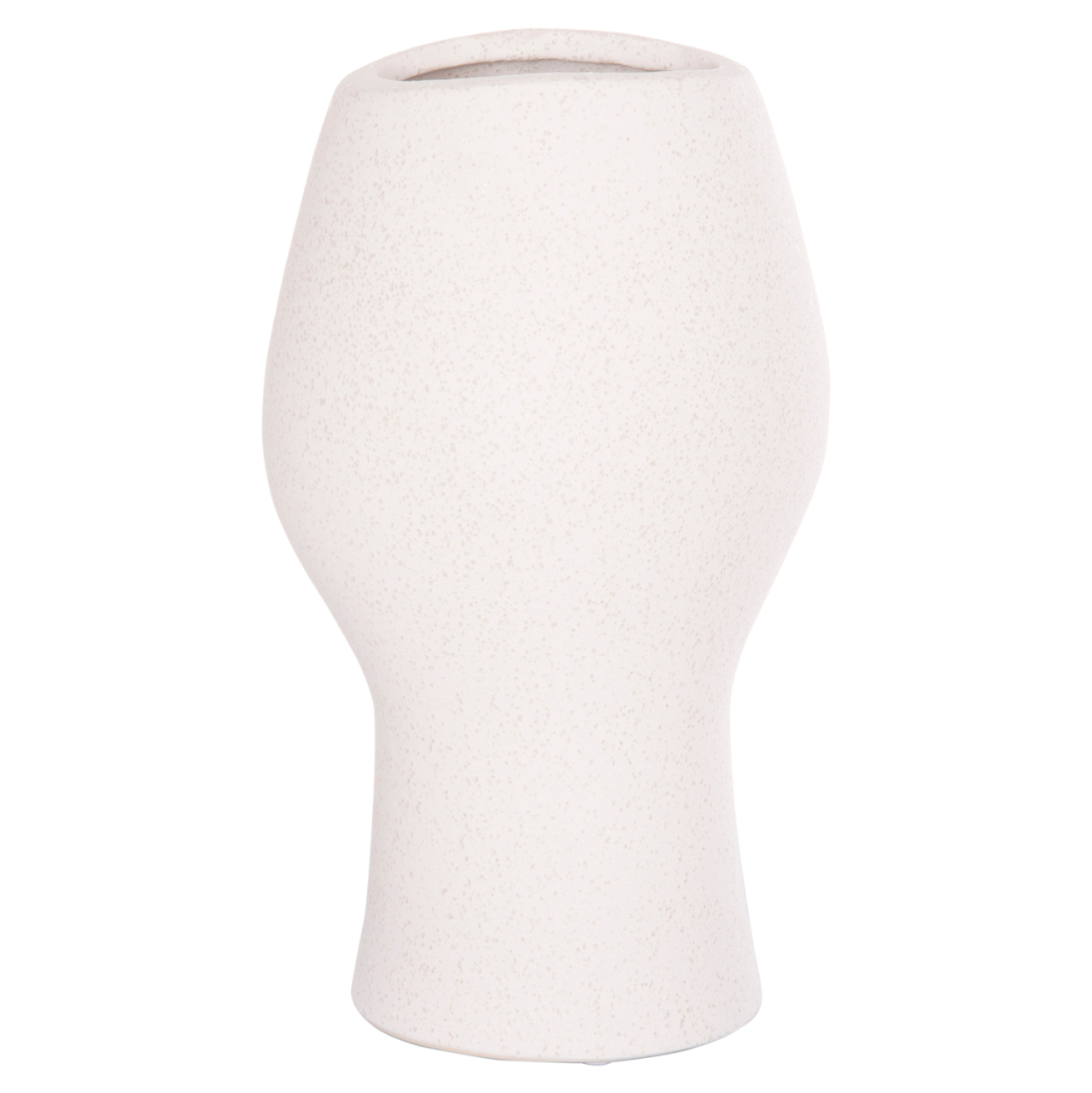 CERAMIC TABLE DECOR HUMANS HM4631 OFF WHITE WITH CRYSTALLIZATION Φ14x25Hcm. [4]