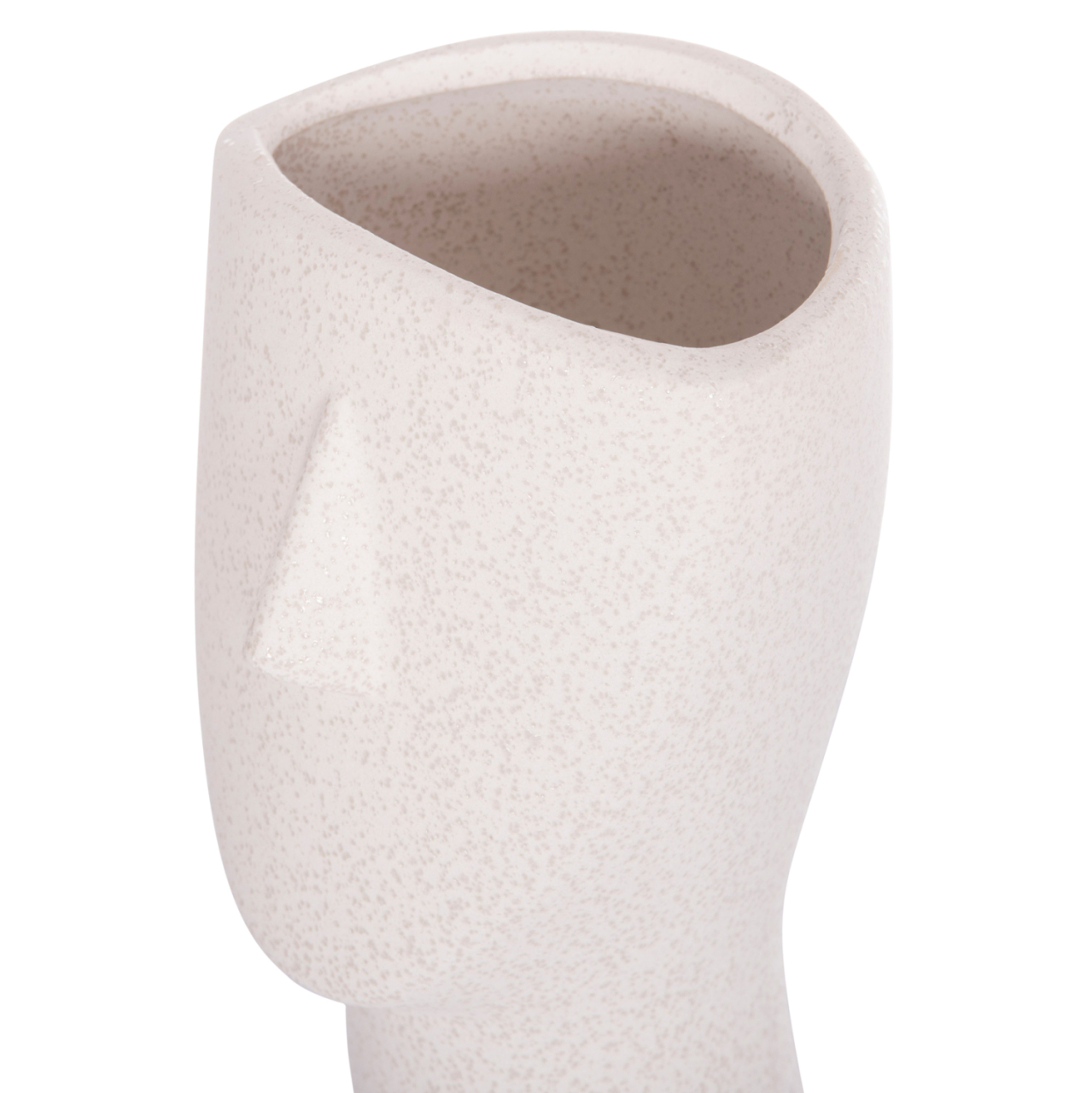 CERAMIC TABLE DECOR HUMANS HM4632 OFF WHITE WITH CRYSTALLIZATION Φ13x22Hcm. [7]