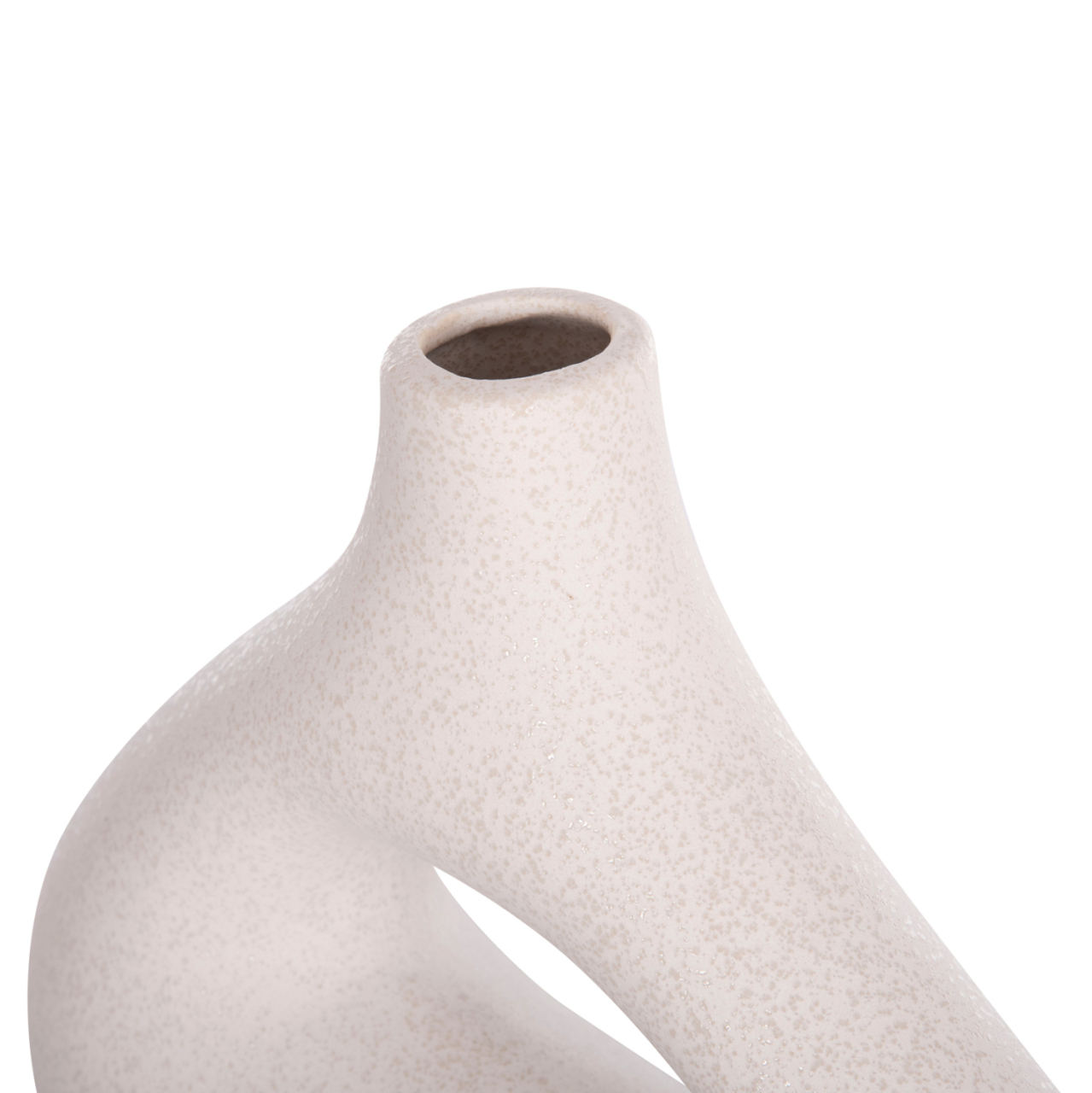 CERAMIC TABLE DECOR ISIL HM4597.01 OFF WHITE WITH CRYSTALLIZATION 29x11x29Hcm. [8]
