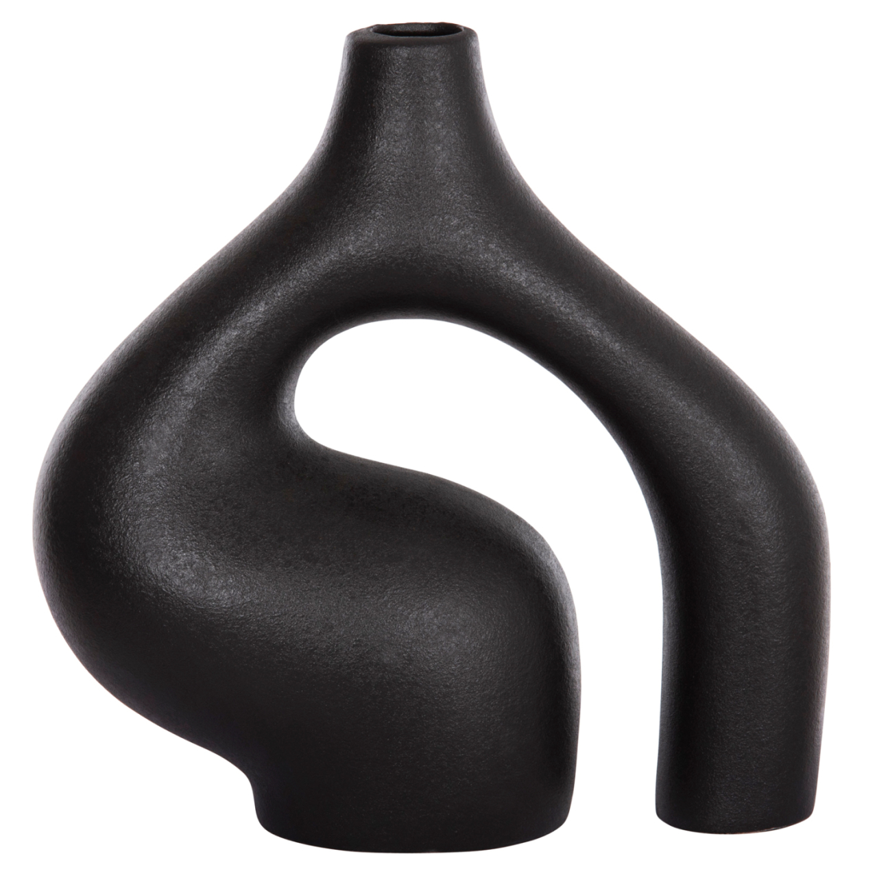 CERAMIC TABLE DECOR ISIL HM4597.02 BLACK MATTE 29.5x11x29Hcm. [3]