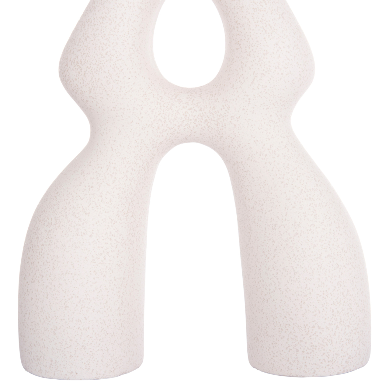 CERAMIC TABLE DECOR ISIL HM4598.01 OFF WHITE WITH CRYSTALLIZATION 26x9.5x29.5Hcm. [7]