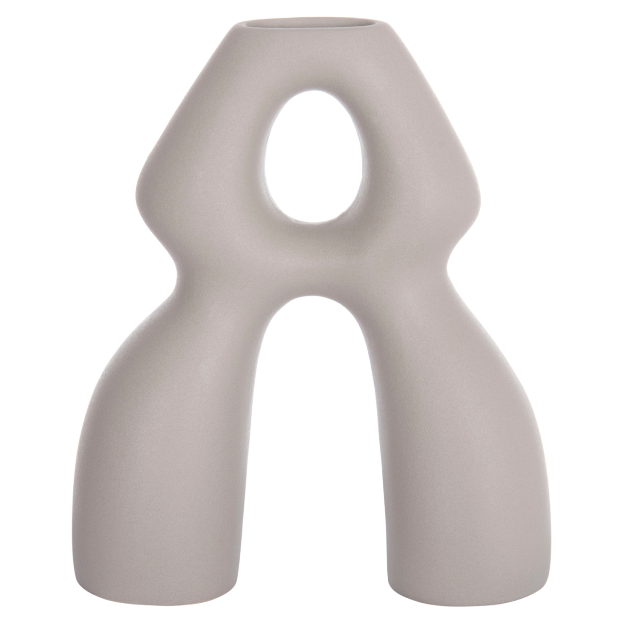 CERAMIC TABLE DECOR ISIL HM4598.03 MATTE GREY 26x9.5x29.5Hcm. [3]