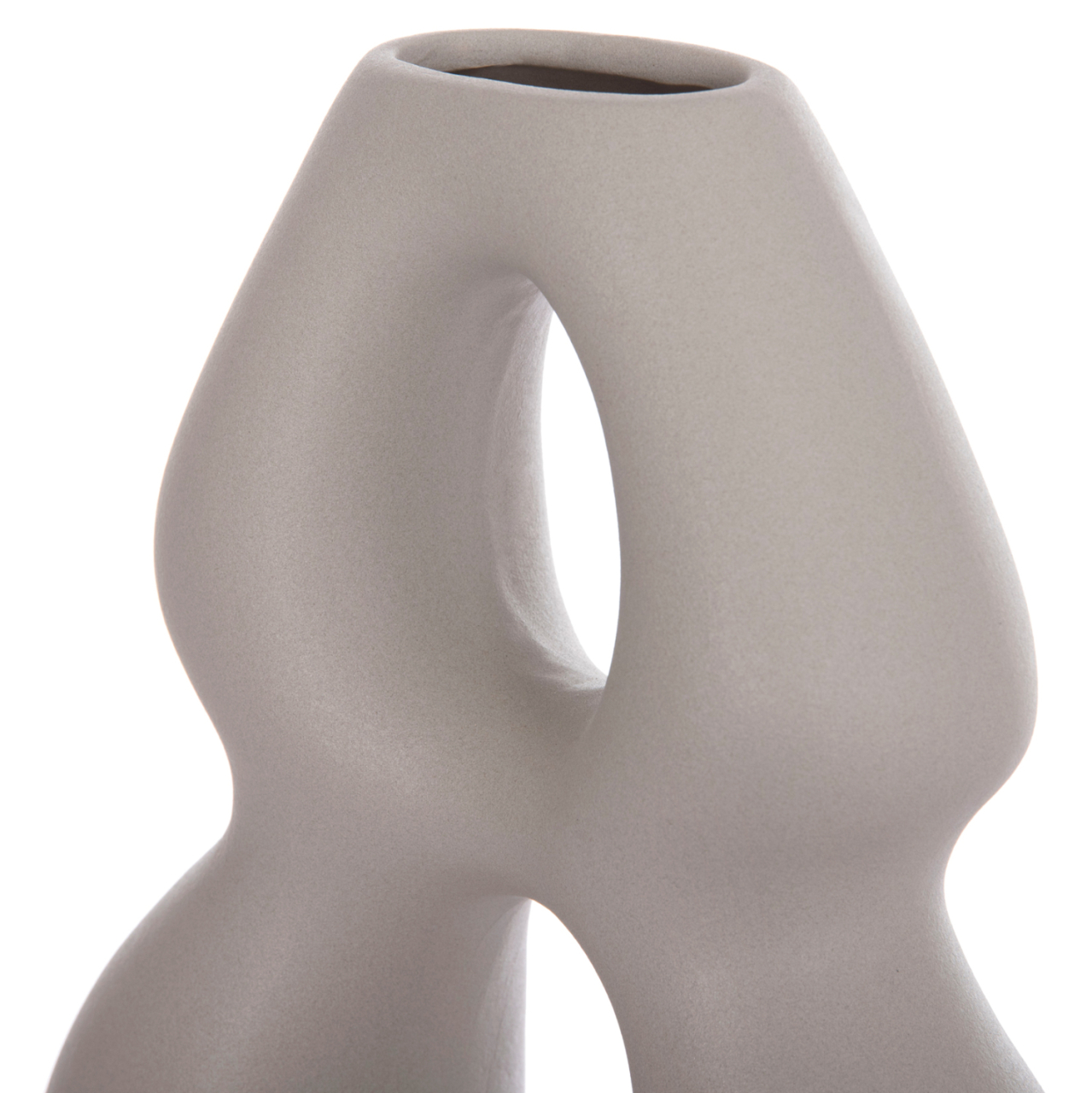 CERAMIC TABLE DECOR ISIL HM4598.03 MATTE GREY 26x9.5x29.5Hcm. [6]