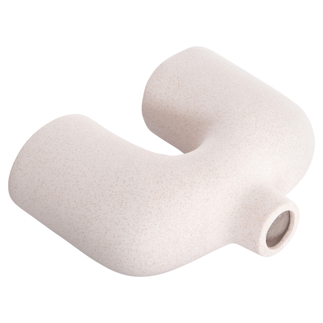 CERAMIC TABLE DECOR ISIL HM4600.01 OFF WHITE WITH CRYSTALLISATION 27x9.5x22.5Hcm. [6]