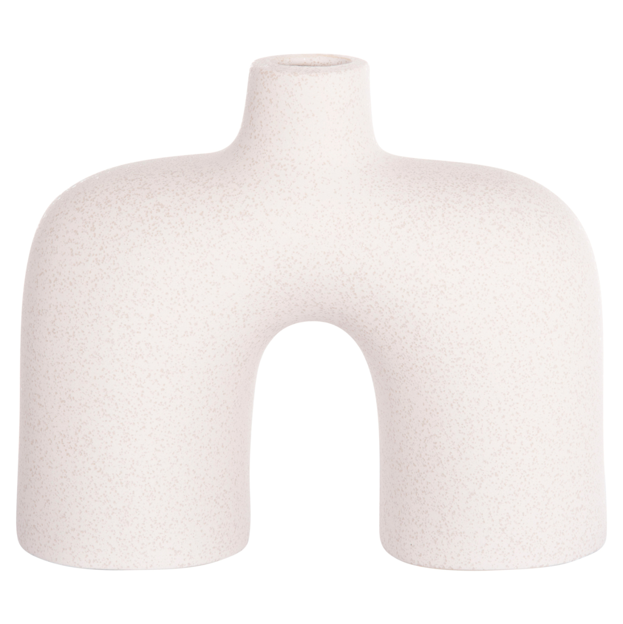 CERAMIC TABLE DECOR ISIL HM4600.01 OFF WHITE WITH CRYSTALLISATION 27x9.5x22.5Hcm. [3]