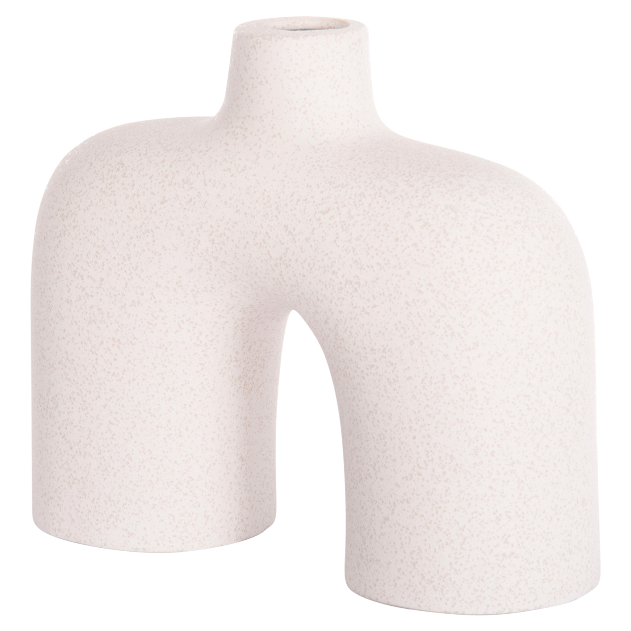 CERAMIC TABLE DECOR ISIL HM4600.01 OFF WHITE WITH CRYSTALLISATION 27x9.5x22.5Hcm. [4]