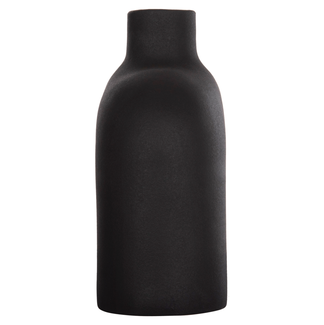 CERAMIC TABLE DECOR ISIL HM4600.02 MATTE BLACK 27x9,5x22,5Η cm. [5]