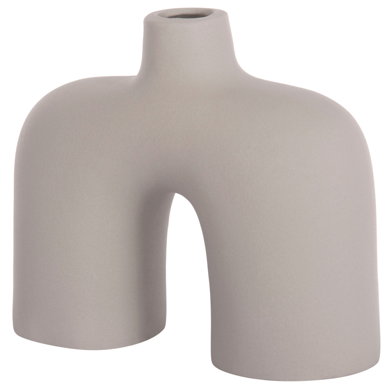 CERAMIC TABLE DECOR ISIL HM4600.03 MATTE GREY 27x9,5x22,5H cm. [4]