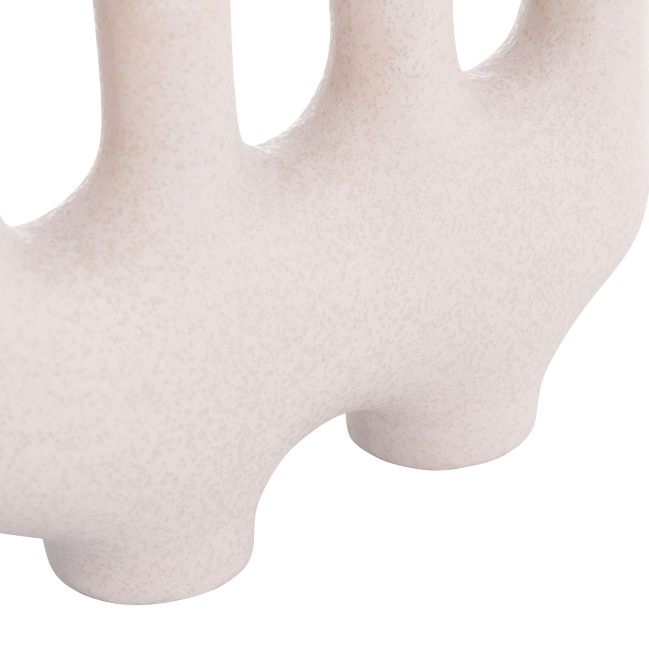 CERAMIC TABLE DECOR MANI HM4641.01 OFF WHITE WITH CRYSTALLISATION 21x6x13Hcm. [7]