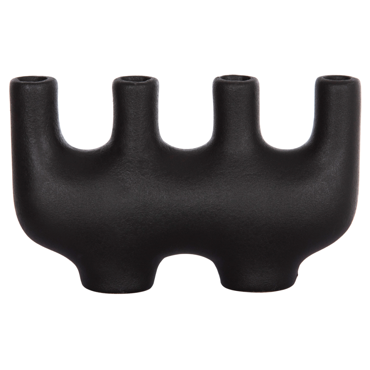 CERAMIC TABLE DECOR MANI HM4641.02 MATTE BLACK 21x6x13Hcm. [3]