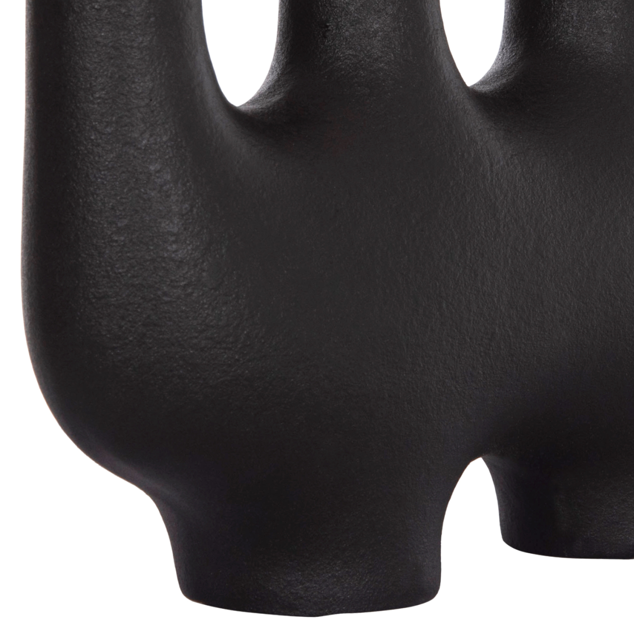 CERAMIC TABLE DECOR MANI HM4641.02 MATTE BLACK 21x6x13Hcm. [7]