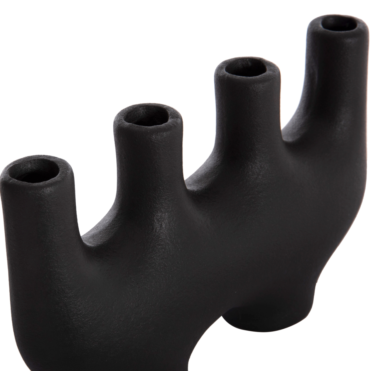 CERAMIC TABLE DECOR MANI HM4641.02 MATTE BLACK 21x6x13Hcm. [6]
