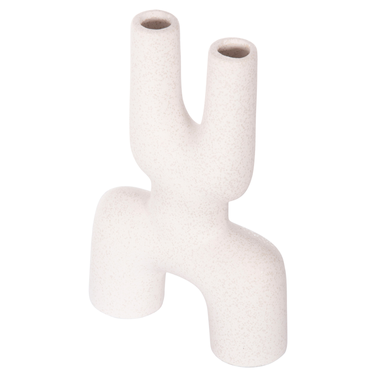 CERAMIC TABLE DECOR MANI HM4642.01 OFF WHITE WITH CRYSTALLISATION 15.5x6x23.5Hcm. [4]