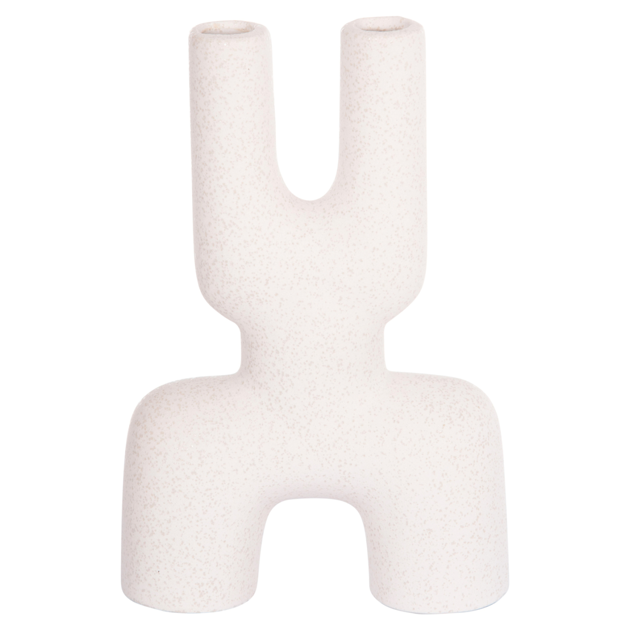 CERAMIC TABLE DECOR MANI HM4642.01 OFF WHITE WITH CRYSTALLISATION 15.5x6x23.5Hcm. [3]