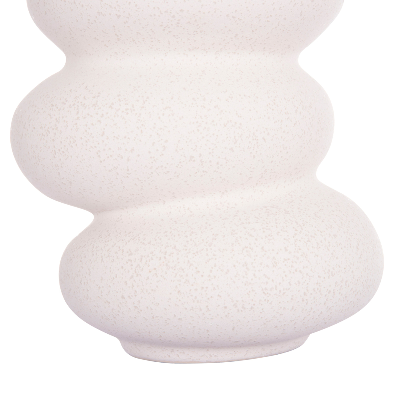 CERAMIC TABLE DECOR ROOK HM4628.01 OFF WHITE WITH CRYSTALLISATION Φ14x19Hcm. [7]