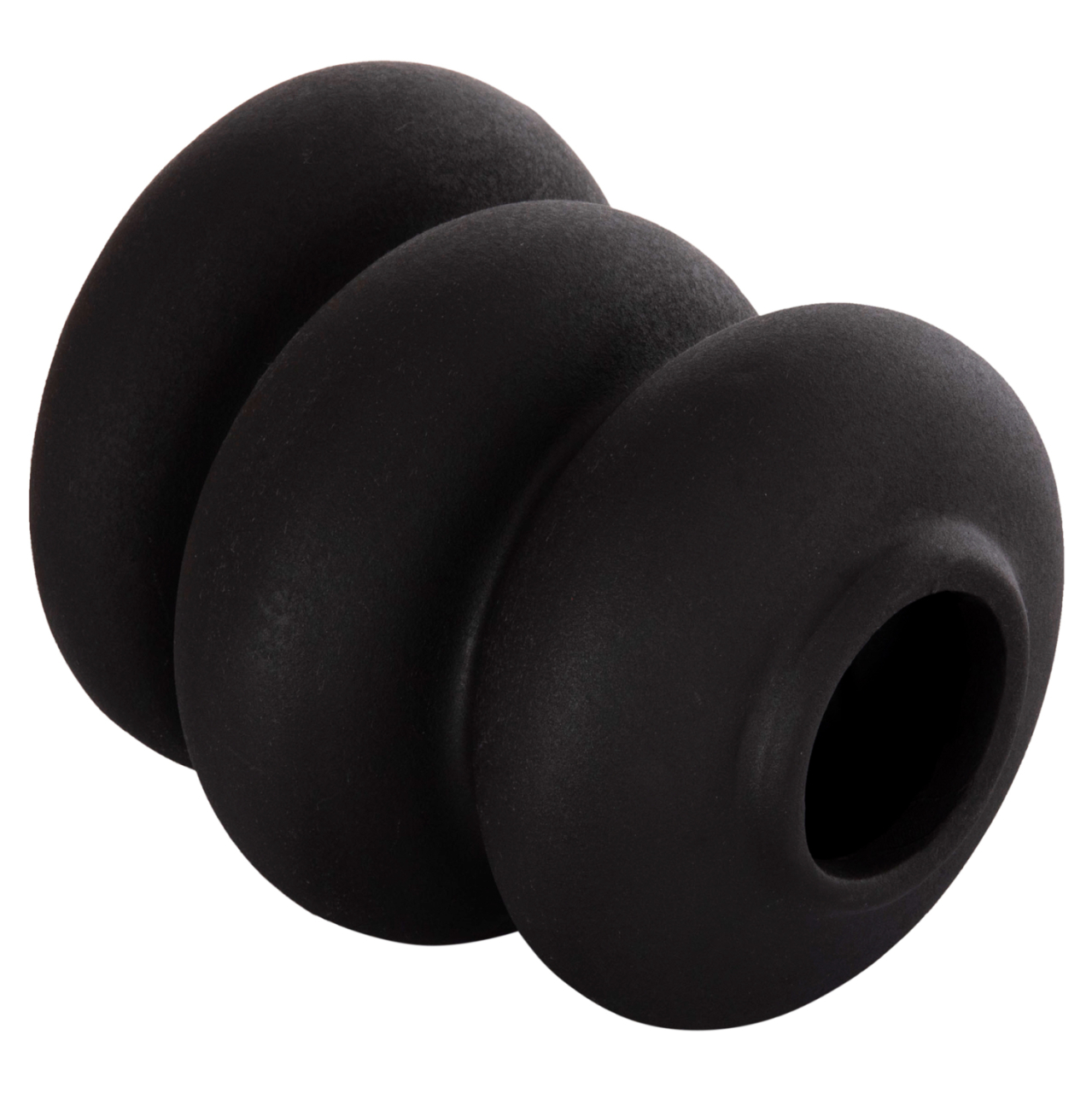 CERAMIC TABLE DECOR ROOK HM4628.02 MATTE BLACK Φ14x19Hcm. [4]