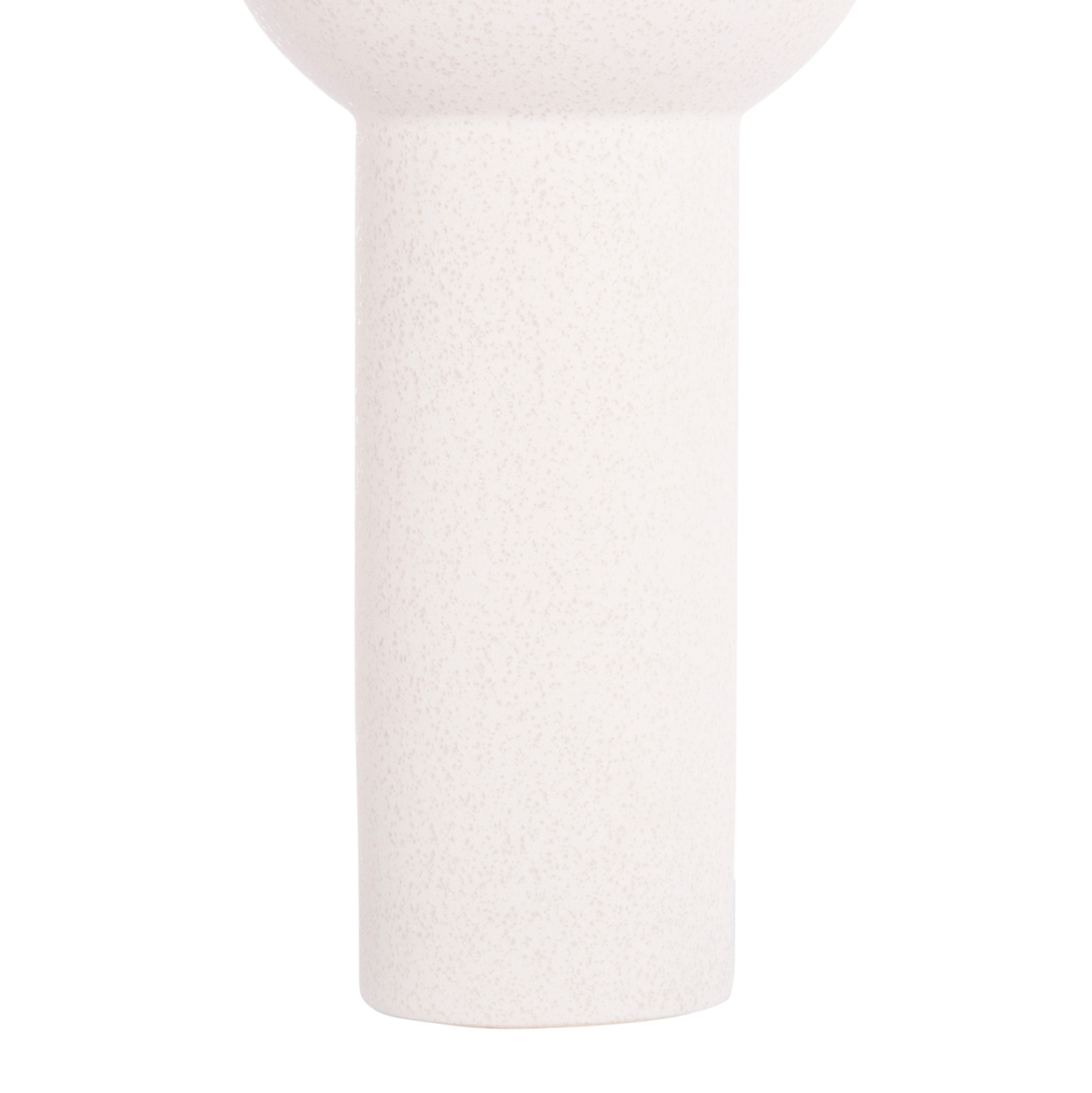 CERAMIC TABLE DECOR SCEPTER HM4604.01 OFF WHITE WITH CRYSTALLISATION Φ17x39Hcm. [7]
