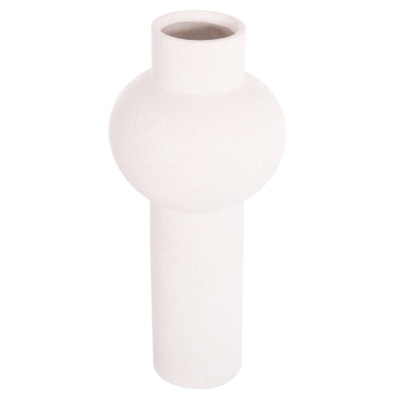 CERAMIC TABLE DECOR SCEPTER HM4604.01 OFF WHITE WITH CRYSTALLISATION Φ17x39Hcm. [4]