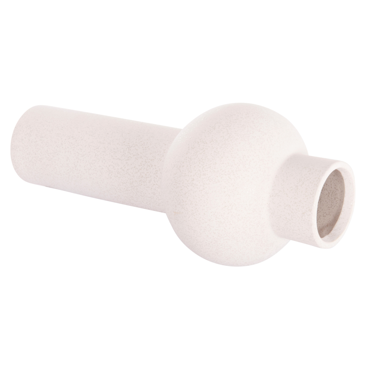 CERAMIC TABLE DECOR SCEPTER HM4604.01 OFF WHITE WITH CRYSTALLISATION Φ17x39Hcm. [5]
