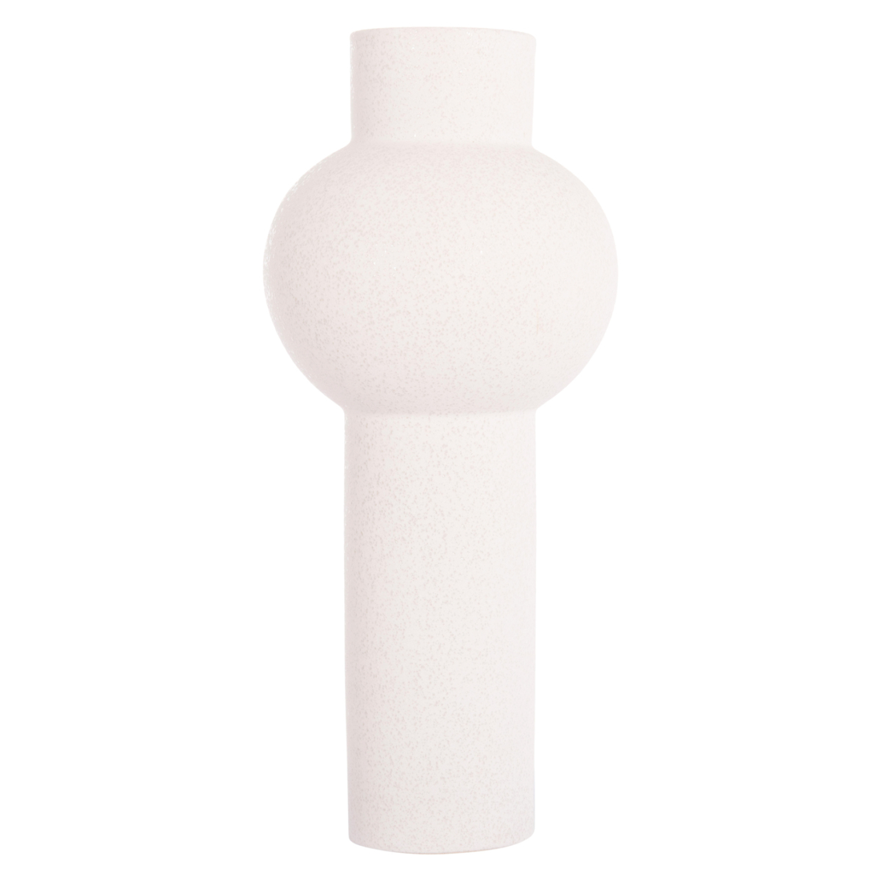 CERAMIC TABLE DECOR SCEPTER HM4604.01 OFF WHITE WITH CRYSTALLISATION Φ17x39Hcm. [3]