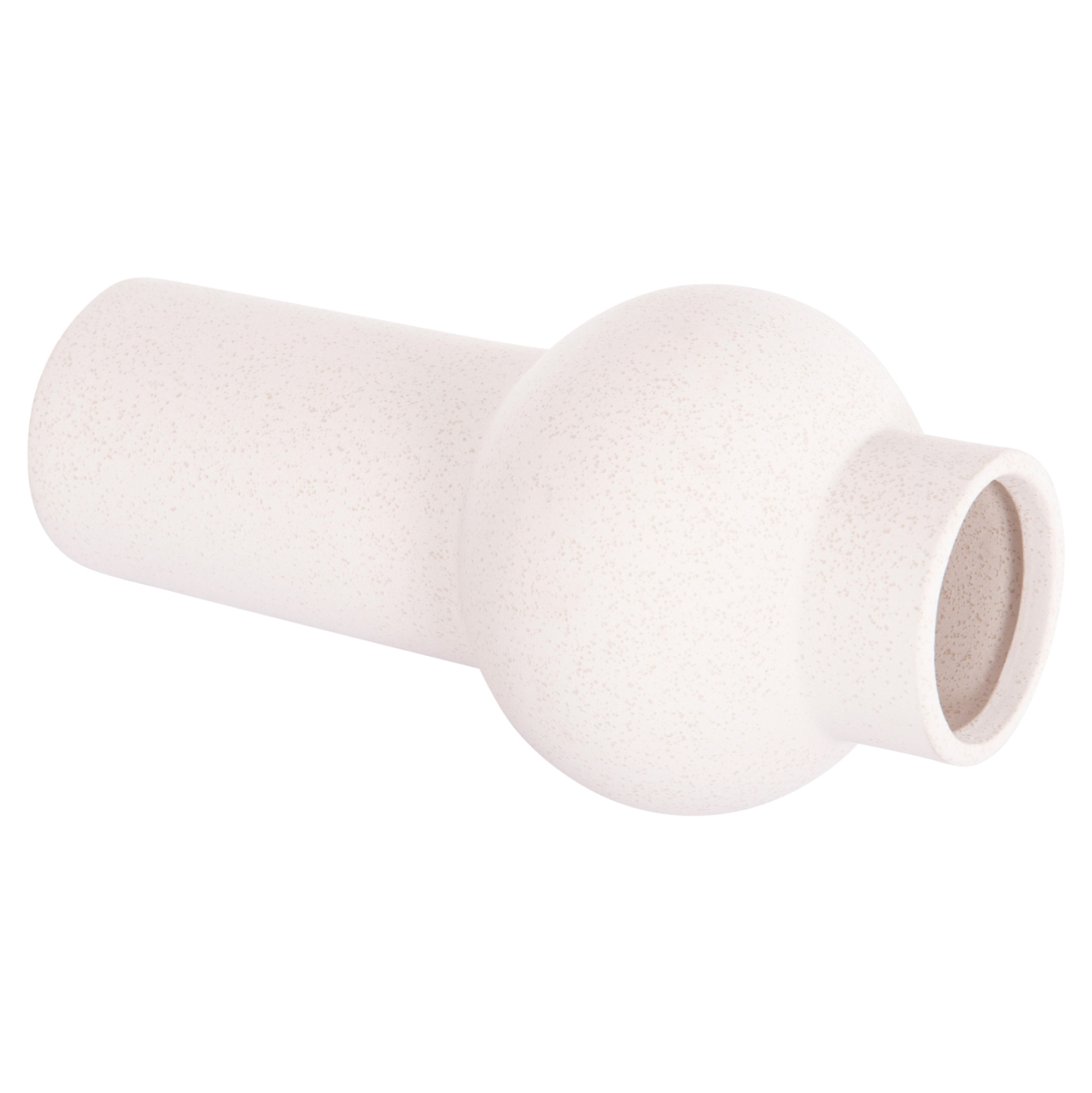 CERAMIC TABLE DECOR SCEPTER HM4605.01 OFF WHITE WITH CRYSTALLISATION Φ15x30Hcm. [6]