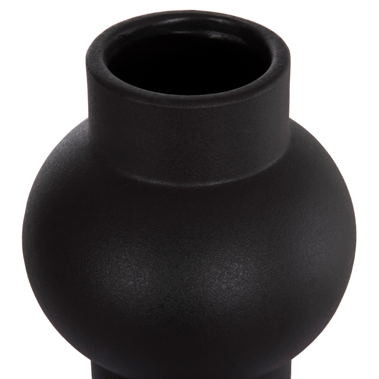 CERAMIC TABLE DECOR SCEPTER HM4605.02 MATTE BLACK Φ15x30Hcm. [5]