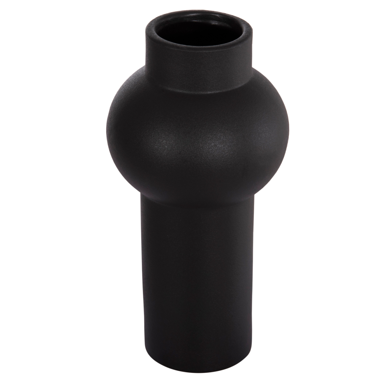 CERAMIC TABLE DECOR SCEPTER HM4605.02 MATTE BLACK Φ15x30Hcm. [4]