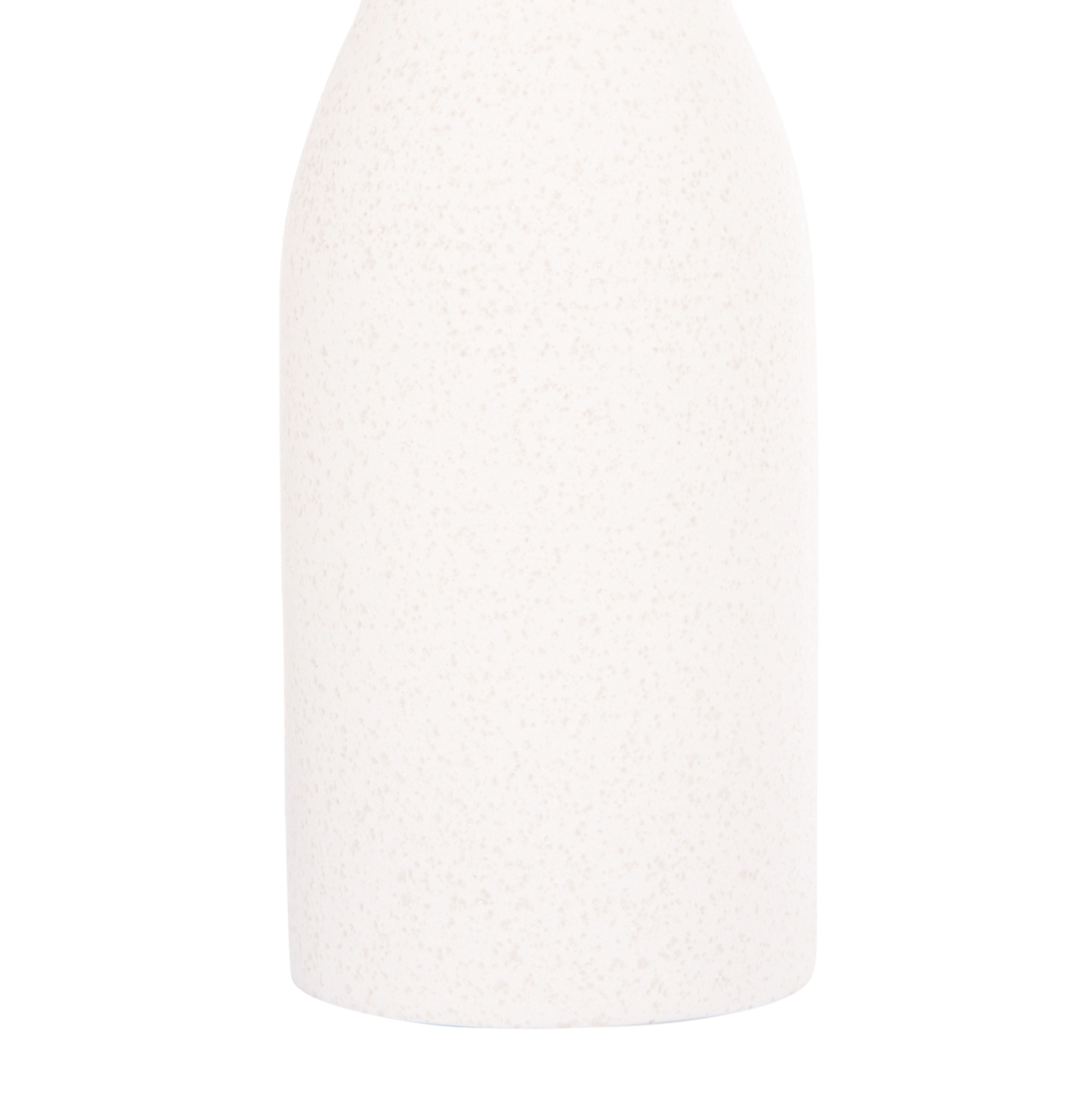 CERAMIC TABLE DECOR SCEPTER HM4615.01 OFF WHITE WITH CRYSTALLIZATION Φ7.5x30.5Hcm. [6]