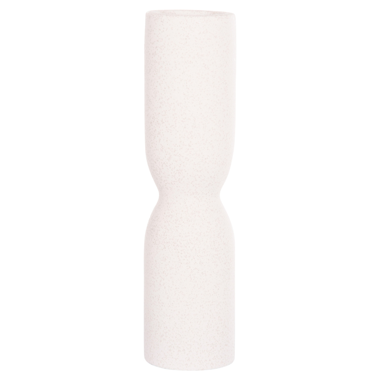 CERAMIC TABLE DECOR SCEPTER HM4615.01 OFF WHITE WITH CRYSTALLIZATION Φ7.5x30.5Hcm. [3]