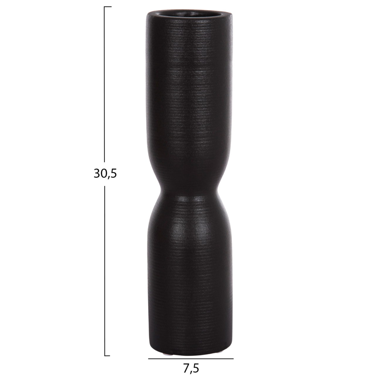 CERAMIC TABLE DECOR SCEPTER HM4615.02 MATTE BLACK Φ7.5x31Hcm. [2]