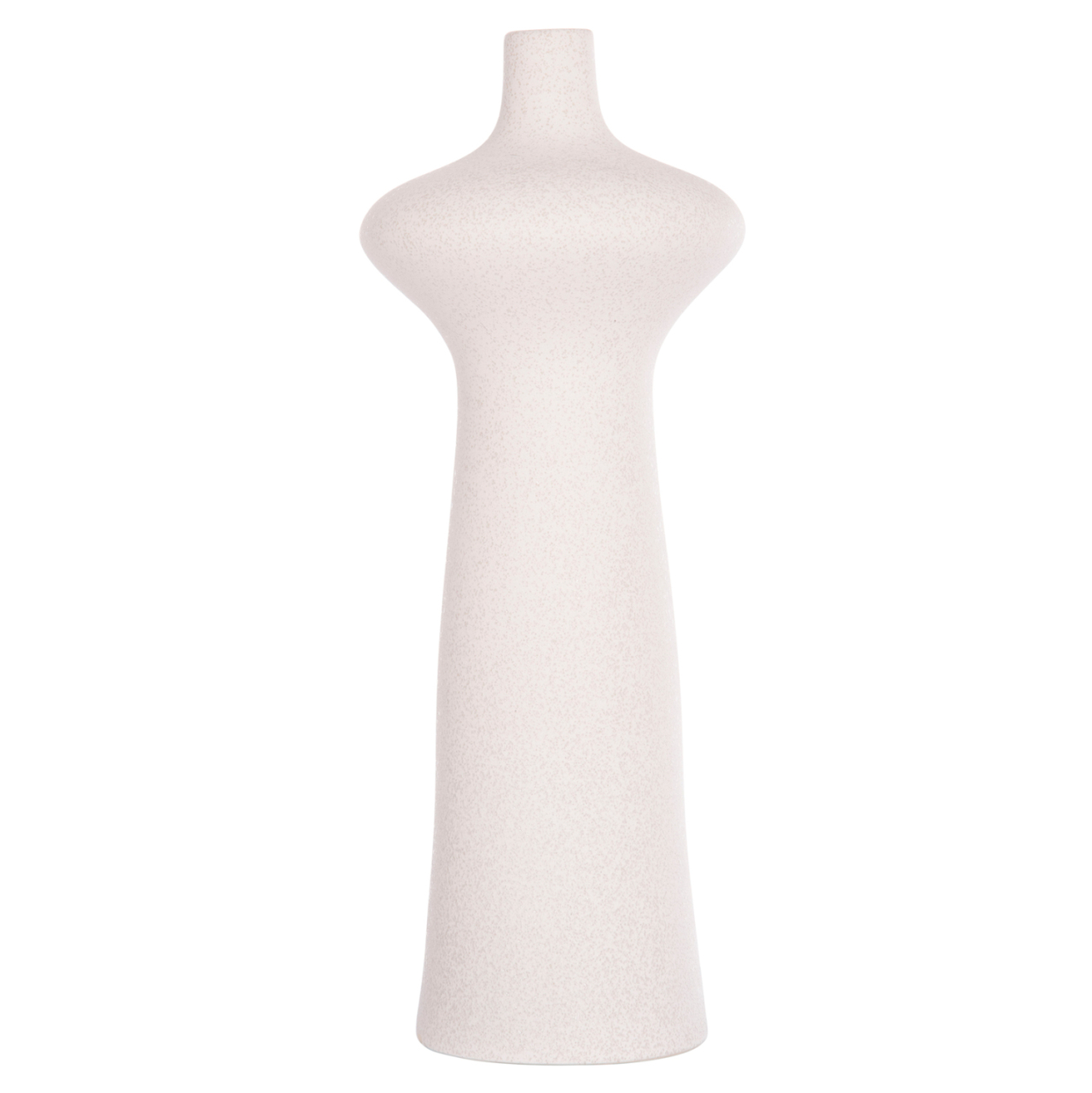 CERAMIC TABLE DECOR SCEPTER HM4636.01 OFF WHITE WITH CRYSTALLIZATION Φ18x49Hcm. [3]