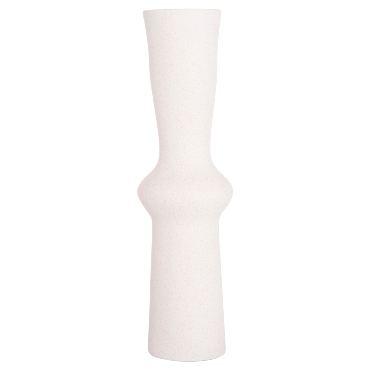 CERAMIC TABLE DECOR SCEPTER HM4637.01 OFF WHITE WITH CRYSTALLIZATION Φ14x50Hcm. [4]