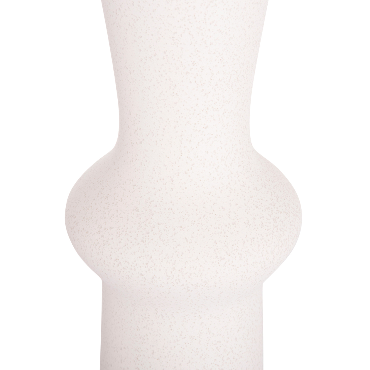 CERAMIC TABLE DECOR SCEPTER HM4637.01 OFF WHITE WITH CRYSTALLIZATION Φ14x50Hcm. [7]