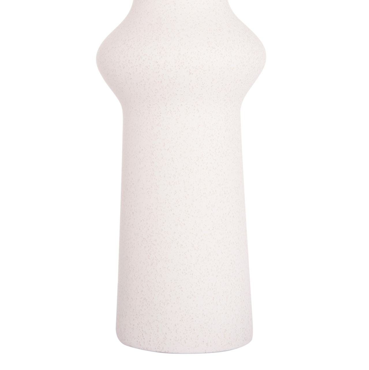 CERAMIC TABLE DECOR SCEPTER HM4637.01 OFF WHITE WITH CRYSTALLIZATION Φ14x50Hcm. [8]