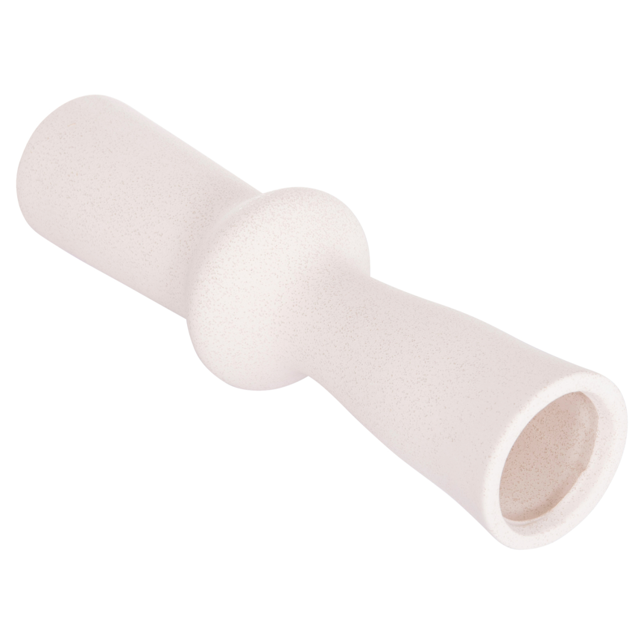 CERAMIC TABLE DECOR SCEPTER HM4637.01 OFF WHITE WITH CRYSTALLIZATION Φ14x50Hcm. [5]