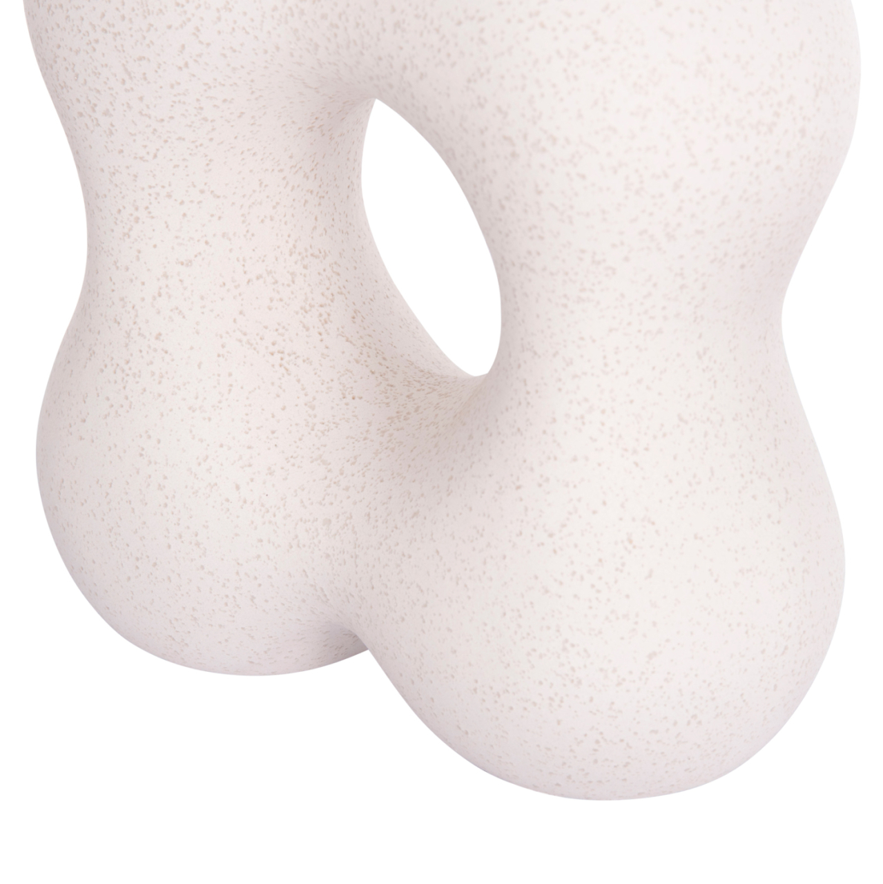 CERAMIC TABLE DECOR SEBOR HM4594.01 OFF WHITE WITH CRYSTALLIZATION 18x9x18Hcm. [7]