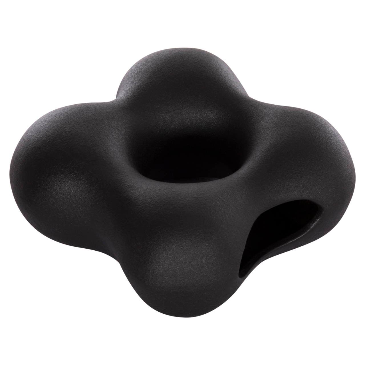 CERAMIC TABLE DECOR SEBOR HM4594.02 MATTE BLACK 18x9x18Hcm. [6]